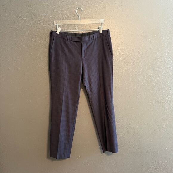 Z Zegna 100% Wool Plaid Trouser Size 32 - Picture 1 of 4